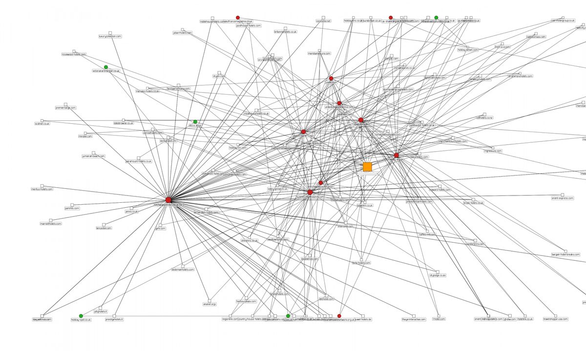 LinkAudit network analysis tool interface